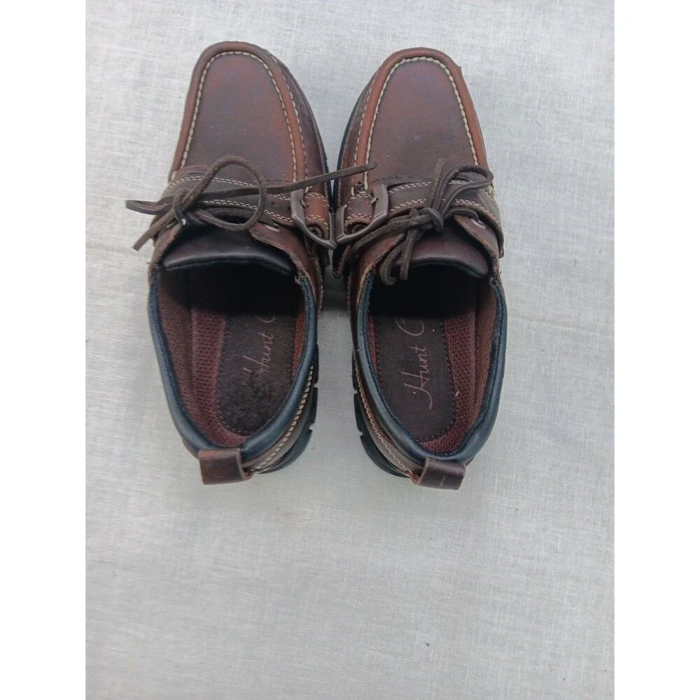 Hunt Club Women’s Size 6.5M Brown Leather Mary Jane Monk Strap Lace-Up Shoes New - Picture 5 of 7